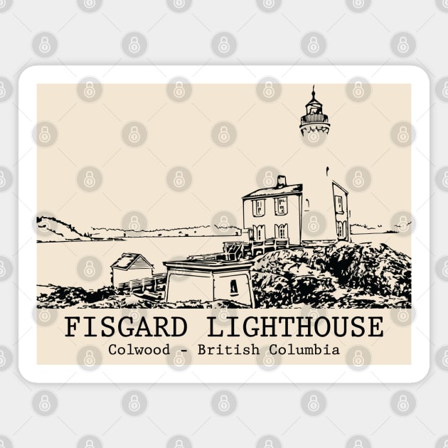 Fisgard Lighthouse - Colwood BC Magnet by Lakeric